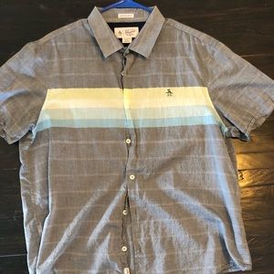 NWOT Mens Penguin Short Sleeve Shirt - Sz. XL